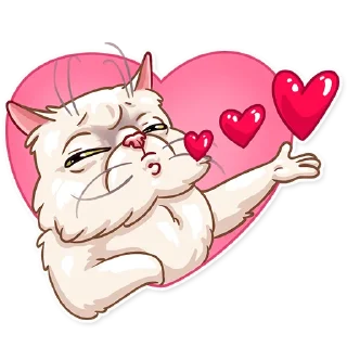 😘-Pretty Cat, Telegram Sticker