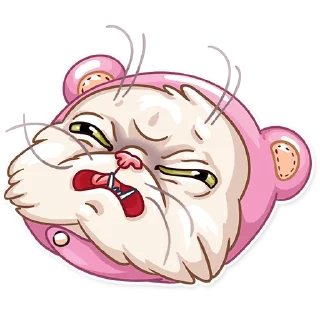 😖-Pretty Cat, Telegram Sticker