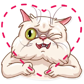 ❤️-Pretty Cat, Telegram Sticker
