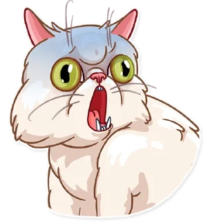 😨-Pretty Cat, Telegram Sticker