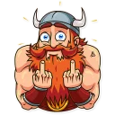 🖕-Viking, Telegram Sticker