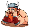 🥴-Viking, Telegram Sticker