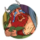 😭-Viking, Telegram Sticker