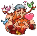 🥰-Viking, Telegram Sticker