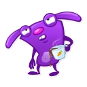 😫-Purpello, Telegram Sticker