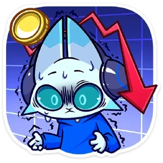 📉-Эф, Telegram Sticker