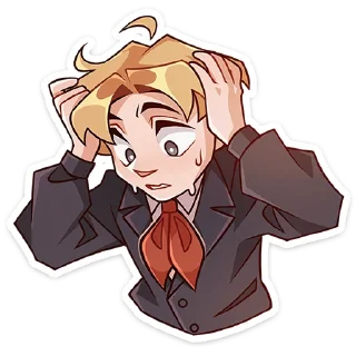 😨-Школьник Владик -> @TgSticker, Telegram Sticker