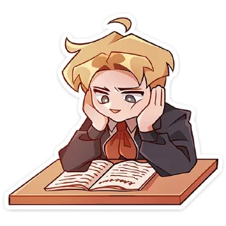 😔-Школьник Владик -> @TgSticker, Telegram Sticker