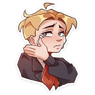 😢-Школьник Владик -> @TgSticker, Telegram Sticker