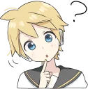 😯-LINE - Hatsune & Kagamine Pom Ver., Telegram Sticker
