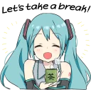 😊-LINE - Hatsune & Kagamine Pom Ver., Telegram Sticker