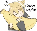 😴-LINE - Hatsune & Kagamine Pom Ver., Telegram Sticker