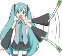 👊-LINE - Hatsune & Kagamine Pom Ver., Telegram Sticker