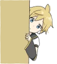 😶-LINE - Hatsune & Kagamine Pom Ver., Telegram Sticker