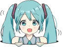 👀-LINE - Hatsune & Kagamine Pom Ver., Telegram Sticker