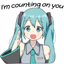 👍-LINE - Hatsune & Kagamine Pom Ver., Telegram Sticker