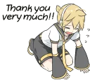 😩-LINE - Hatsune & Kagamine Pom Ver., Telegram Sticker