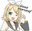 ☀️-LINE - Hatsune & Kagamine Pom Ver., Telegram Sticker
