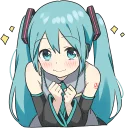 🤩-LINE - Hatsune & Kagamine Pom Ver., Telegram Sticker