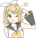 😝-LINE - Hatsune & Kagamine Pom Ver., Telegram Sticker