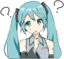 😯-LINE - Hatsune & Kagamine Pom Ver., Telegram Sticker