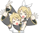 😆-LINE - Hatsune & Kagamine Pom Ver., Telegram Sticker