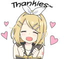 😊-LINE - Hatsune & Kagamine Pom Ver., Telegram Sticker
