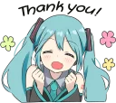 ☺️-LINE - Hatsune & Kagamine Pom Ver., Telegram Sticker