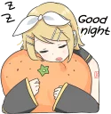 😴-LINE - Hatsune & Kagamine Pom Ver., Telegram Sticker