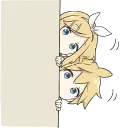 👀-LINE - Hatsune & Kagamine Pom Ver., Telegram Sticker