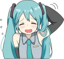 😅-LINE - Hatsune & Kagamine Pom Ver., Telegram Sticker