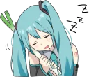 😴-LINE - Hatsune & Kagamine Pom Ver., Telegram Sticker