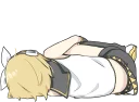 😞-LINE - Hatsune & Kagamine Pom Ver., Telegram Sticker