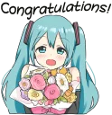 😊-LINE - Hatsune & Kagamine Pom Ver., Telegram Sticker