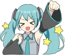 ✊️-LINE - Hatsune & Kagamine Pom Ver., Telegram Sticker