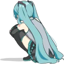 😞-LINE - Hatsune & Kagamine Pom Ver., Telegram Sticker