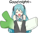 🌙-LINE - Hatsune & Kagamine Pom Ver., Telegram Sticker