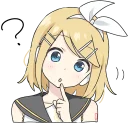 😯-LINE - Hatsune & Kagamine Pom Ver., Telegram Sticker