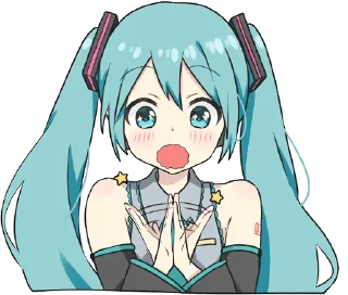 👏-LINE - Hatsune & Kagamine Pom Ver., Telegram Sticker