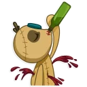 🍷-Voodoo Doll Chumbo, Telegram Sticker