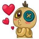 💋-Voodoo Doll Chumbo, Telegram Sticker