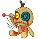 😣-Voodoo Doll Chumbo, Telegram Sticker