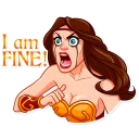 😭-Warrior Queen, Telegram Sticker