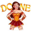 😁-Warrior Queen, Telegram Sticker