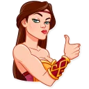 👍-Warrior Queen, Telegram Sticker