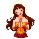 🙏-Warrior Queen, Telegram Sticker