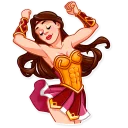 💃-Warrior Queen, Telegram Sticker