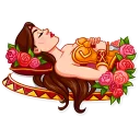 😵-Warrior Queen, Telegram Sticker