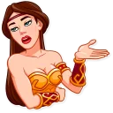 🙄-Warrior Queen, Telegram Sticker