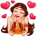 🥰-Warrior Queen, Telegram Sticker